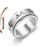 Stainless Steel Spinning Anxiety Ring