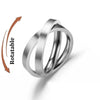 Stainless Steel Spinning Anxiety Ring