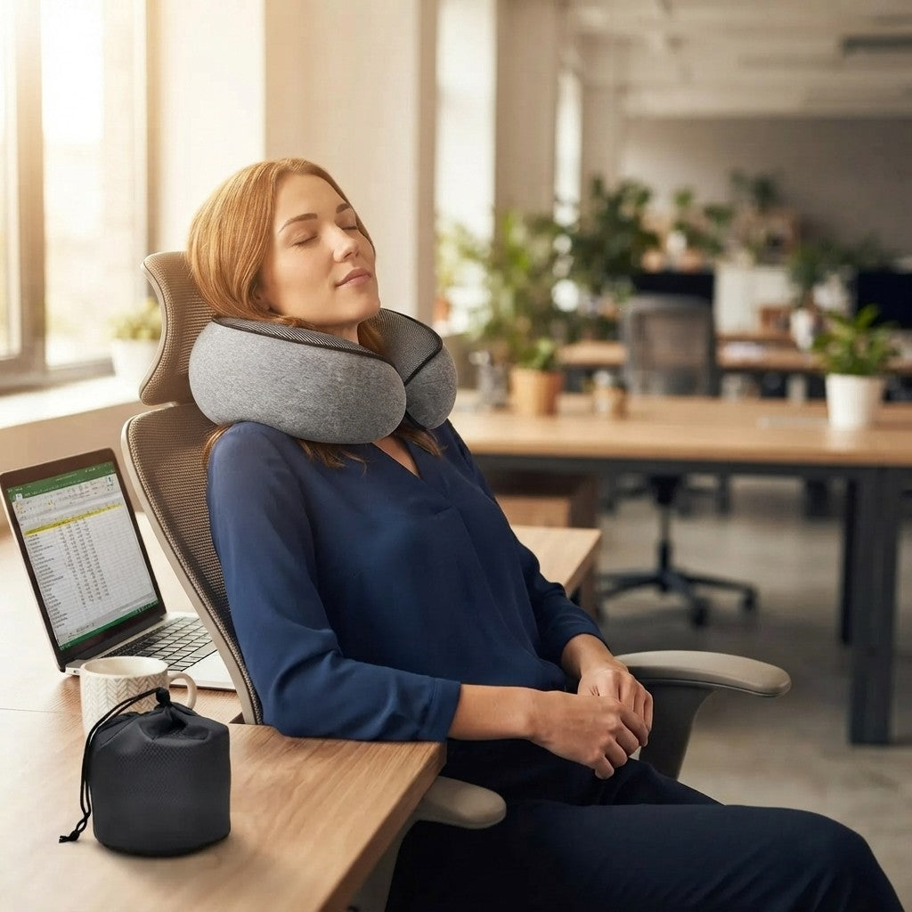 U-Shaped Memory Foam Travel Pillow
